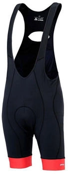 Airtracks Fahrradhose Träger Kurz Comfort Line schwarz rot