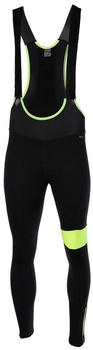 Airtracks Thermo Fahrradhose Lang Pro Team II schwarz neon