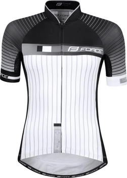 Force Radtrikot Jersey DASH Kurzjacke schwarz weiss