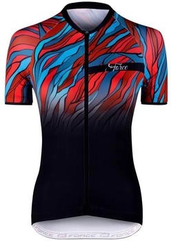 Force Radtrikot LIFE kurzarm rot blau