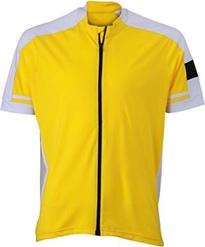 James & Nicholson Radtrikot JN 454 Herren gelb schwarz