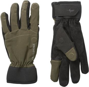 SealSkinz Stanford Allwetter-Unterzieh-Sporthandschuhe olivgrün schwarz