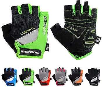 Meteor Fahrradhandschuhe Gel GX31 grün schwarz