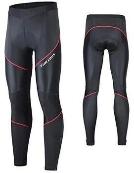 MEETWEE Radlerhose Lange Fahrradhose Rot a