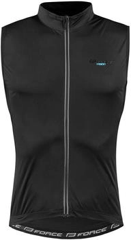 Force Radsport Windundurchlässig Vest Vision schwarz