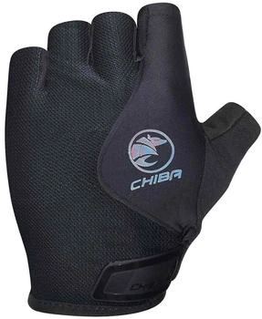 Chiba Lady Air Plus Kurzfinger Fahrradhandschuhe schwarz