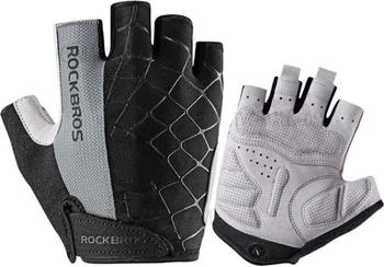 Rockbros Fahrradhandschuhe SBR-Polsterung Halbfinger