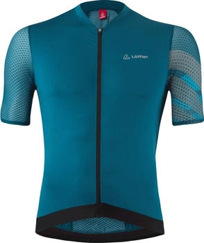 Löffler Bike Jersey FZ Pow Air blau koralle