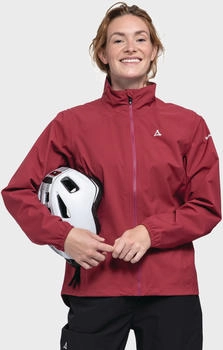 Schöffel jacket style lurbek rot – Durchdachte Taschenausstattung für sichere Wertaufbewahrung