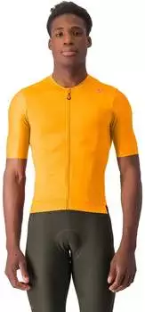 Castelli Espresso Jersey vivid orange dark gray