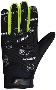 Chiba Bones Kinder Handschuhe schwarz gelb