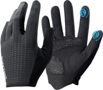 Rockbros Fahrradhandschuhe atmungsaktiv Touchscreen schwarz