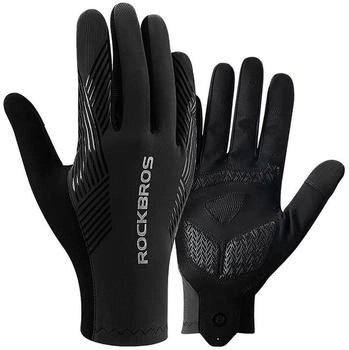 Rockbros Fahrradhandschuhe Frühling Sommer Herbst schwarz