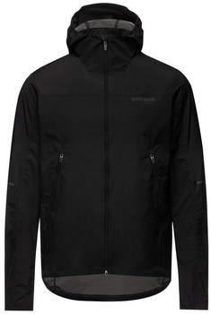 Gore Fernflow Windbreaker Kapuzenjacke schwarz