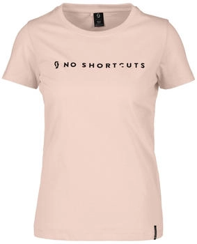 Scott Tee W's No Shortcuts SS sugar pink 7994