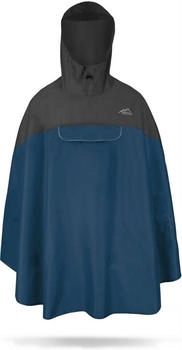 Normani Regenponcho Cherrapunji Fahrradponcho Kapuze mm Wassersäule 3M -Reflektor schwarz navy