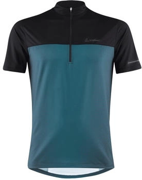 Löffler Bike Shirt HZ Glow dark petrol schwarz