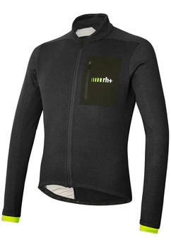 RH+ All Road Langarmtrikot schwarz limettengrün