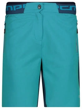 CMP Women's Free Bike Stretch Bermuda + Mesh Underwear Tiffany