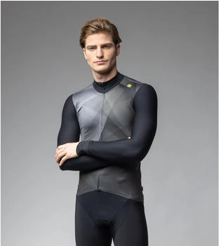 Alé Cycling R-EV1 Quick Langarmtrikot pechschwarz/grau