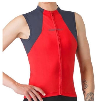 Castelli Sole Damen Tank-Trikot hibiskusrot