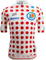 Santini Tour de France 2025 Fan Line Bergwertungstrikot kurzarm