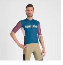 Sportful Supergiara Logo Kurzarmtrikot atlantikblau