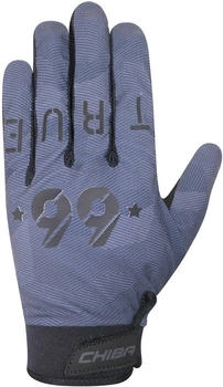 Chiba Double Six Handschuhe lang dunkelgrau