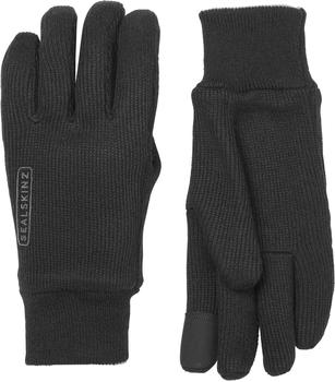 SealSkinz Winddichter Allwetter Strickhandschuh schwarz