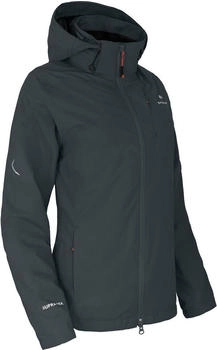 Bergson Rad-Regenjacke Netzfutter grau dunkelgrau