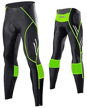 MEETWEE lange fahrradhose kompression radhose leggings elastisch atmungsaktiv 3d sitzpolster