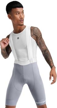 Siroko Fahrrad-Trägerhose BX Fassa grau weiß