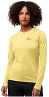 Jack Wolfskin Damen Vonnan Ls W T-Shirt, Lemon Ice, M EU