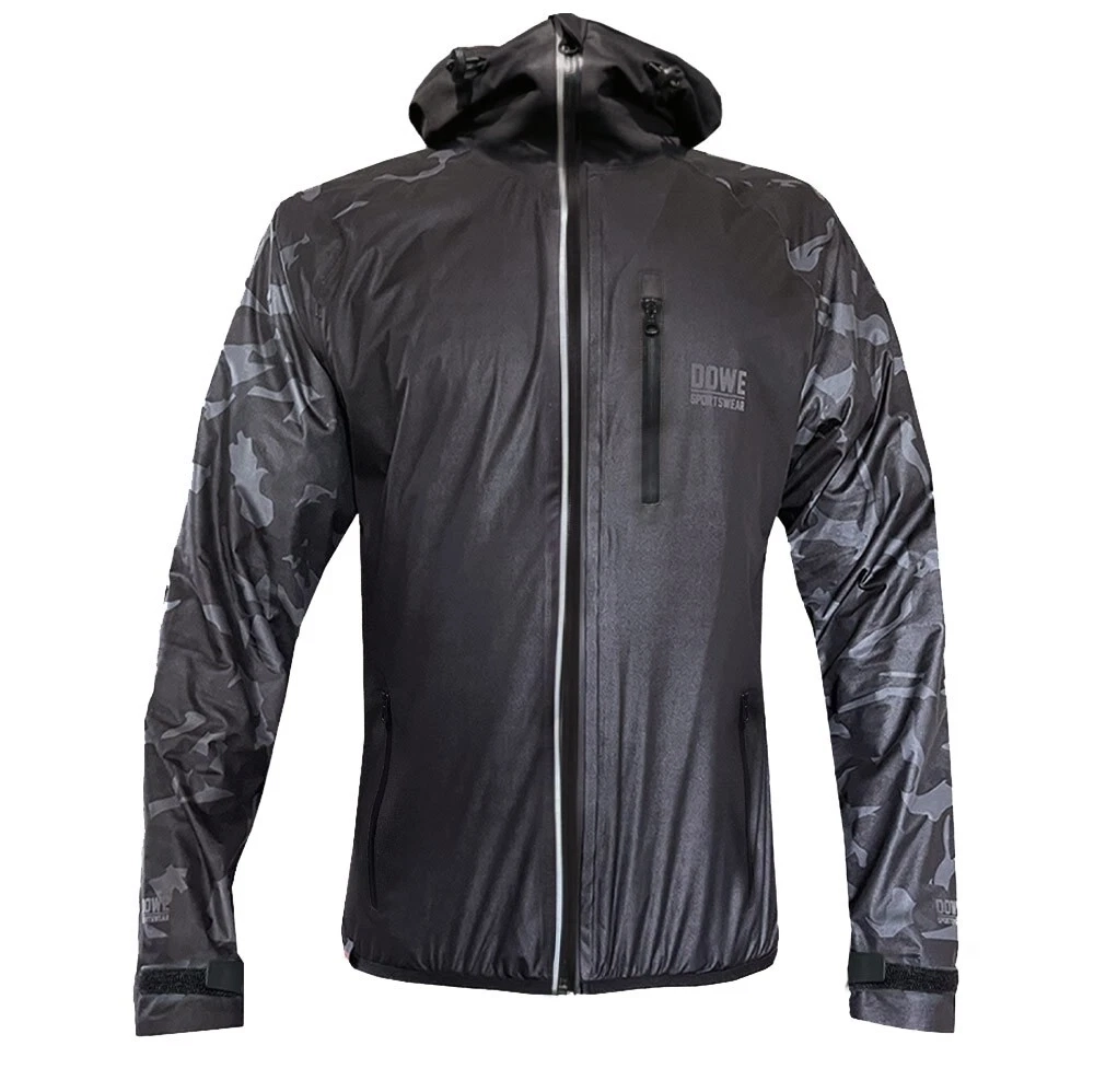 Dowe Regenjacke mit Kapuze Black Camo