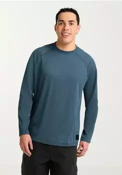 Jack Wolfskin Daily Ease LS Herren Langarm Funktionsshirt blue aluminium blue