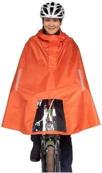 Tatonka Bike Poncho Fahrrad-Regenponcho rot/orange (2802-211-M)