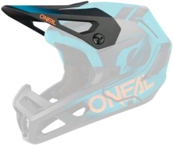 O'Neal SL1 Strike Helmschirm schwarz/türkis (0541-220)
