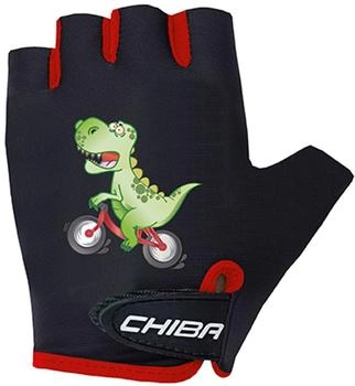 Chiba Cool Kids Dinosaurier Handschuhe kurz schwarz