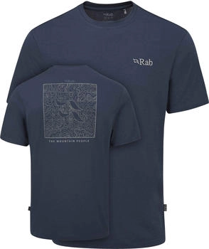 Rab Crimp Elevation T-Shirt blau schwarz