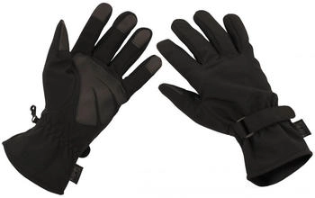 Max Fuchs Fleecehandschuhe Fingerhandschuhe Soft Shell schwarz