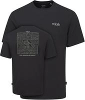 Rab QBL-68-BEU-MED, Rab - Crimp Elevation Tee - Funktionsshirt Gr M grau/schwarz
