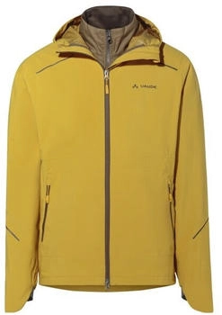 VAUDE Yaras 3in1 Jacket Fahrradjacke gelb beige