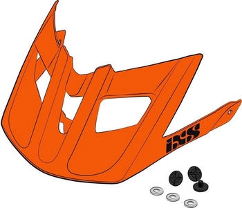 IXS Trail EVO Helmet Visor + Pins Orange One Size