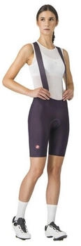 Castelli Prima DT Trägerhose tiefschwarz violett