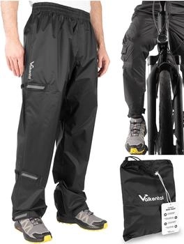 Valkental Ultimative Fahrrad Regenhose schwarz