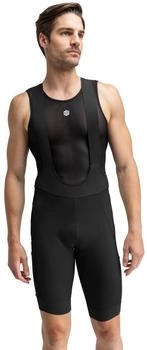 Siroko Radsport kurze gravel-fahrradträgerhose schwarz