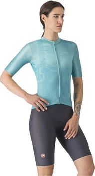 Castelli Prima DT Bibshort weiß dunkelgrau poolblau