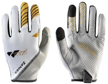 Zanier Shredder Fahrrad Handschuhe (85019-5122-9) weiss/grau/gelb