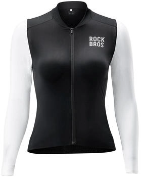 Rockbros Fahrradtrikot Langarm Slim Fit (femhtsb28) schwarz-weiß
