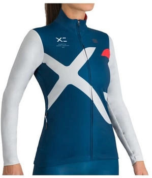 Sportful Squadra Jersey Langlaufjacke teal blue/ice